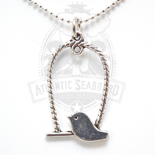 Collana uccellino su altalena - Foto 1 di 1