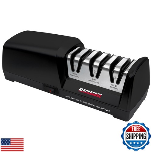 BLACKBADGE Electric Knife Sharpener, Professional 3-Stages Knife Sharpeners w