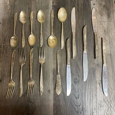 Vintage Oneida Ltd Rogers 1881 LILAC TIME Flatware/Silverware 16 Piece Set