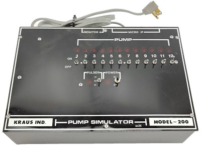 KRAUS IND. Pump Simulator Model 200 Multi-Switch Test Box  Excellent Condition