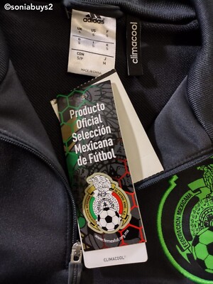 Adidas Mexico 1/4 Zip Training Top, F86628, DShale/Vivid