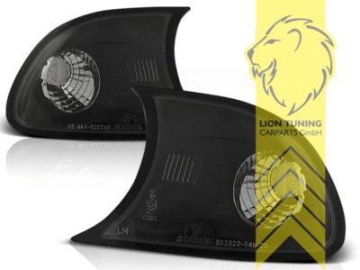 Frontblinker für BMW E46 Coupe Cabrio schwarz