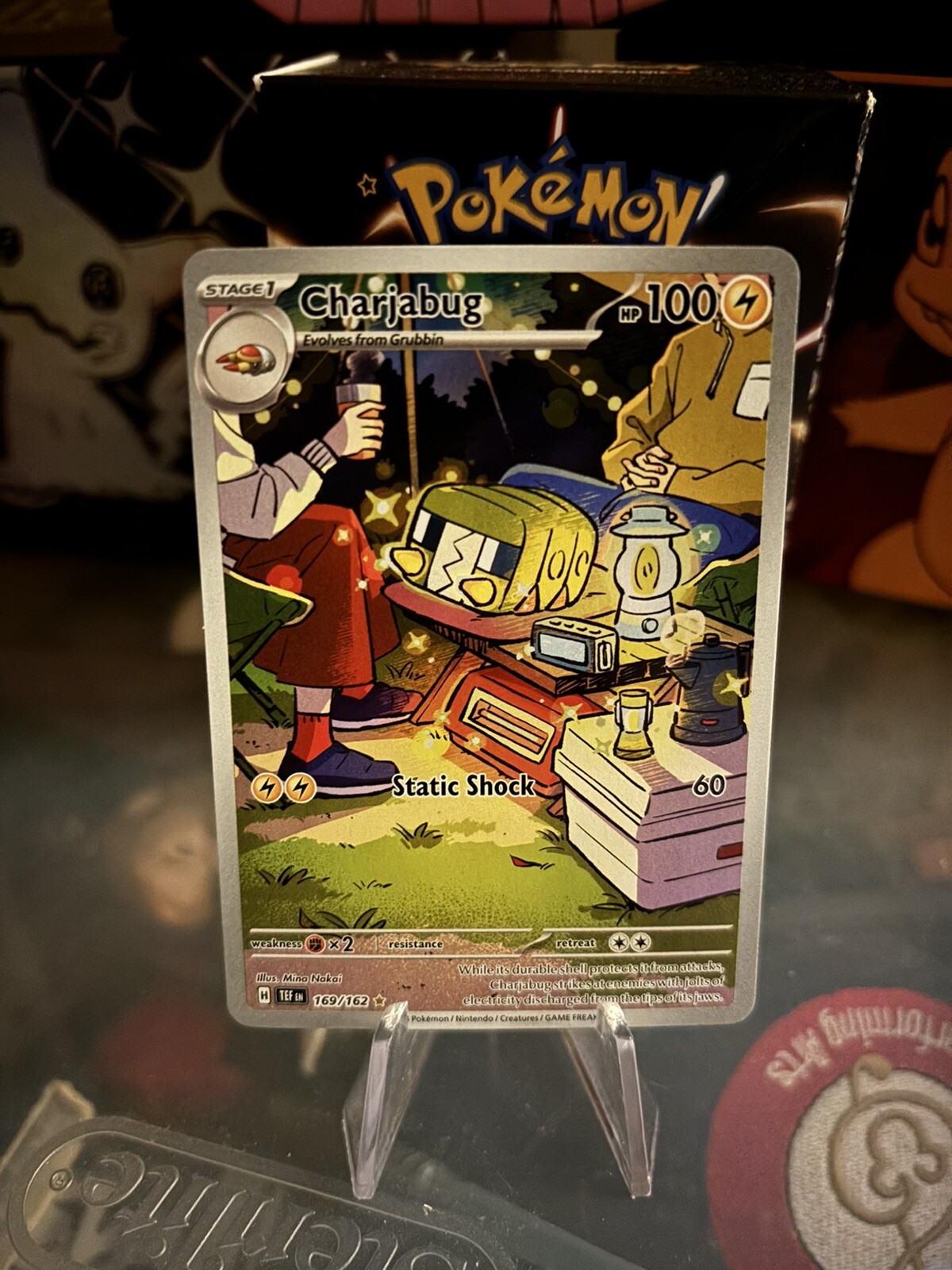 CHARJABUG 169/162 TEMPORAL FORCES POKEMON (ILLUSTRATION RARE, NM)