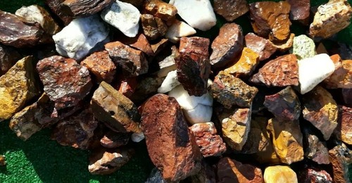 Piedras Lote 20 Lbs 100% Jaspe Natural Cuarzo Ágata Rocas Espectáculo Trozos Minerales - Imagen 4 de 12