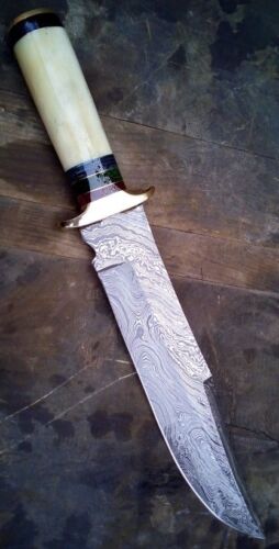 Custom made Knife king's Damascus Big Game Hunter knife - Afbeelding 1 van 5