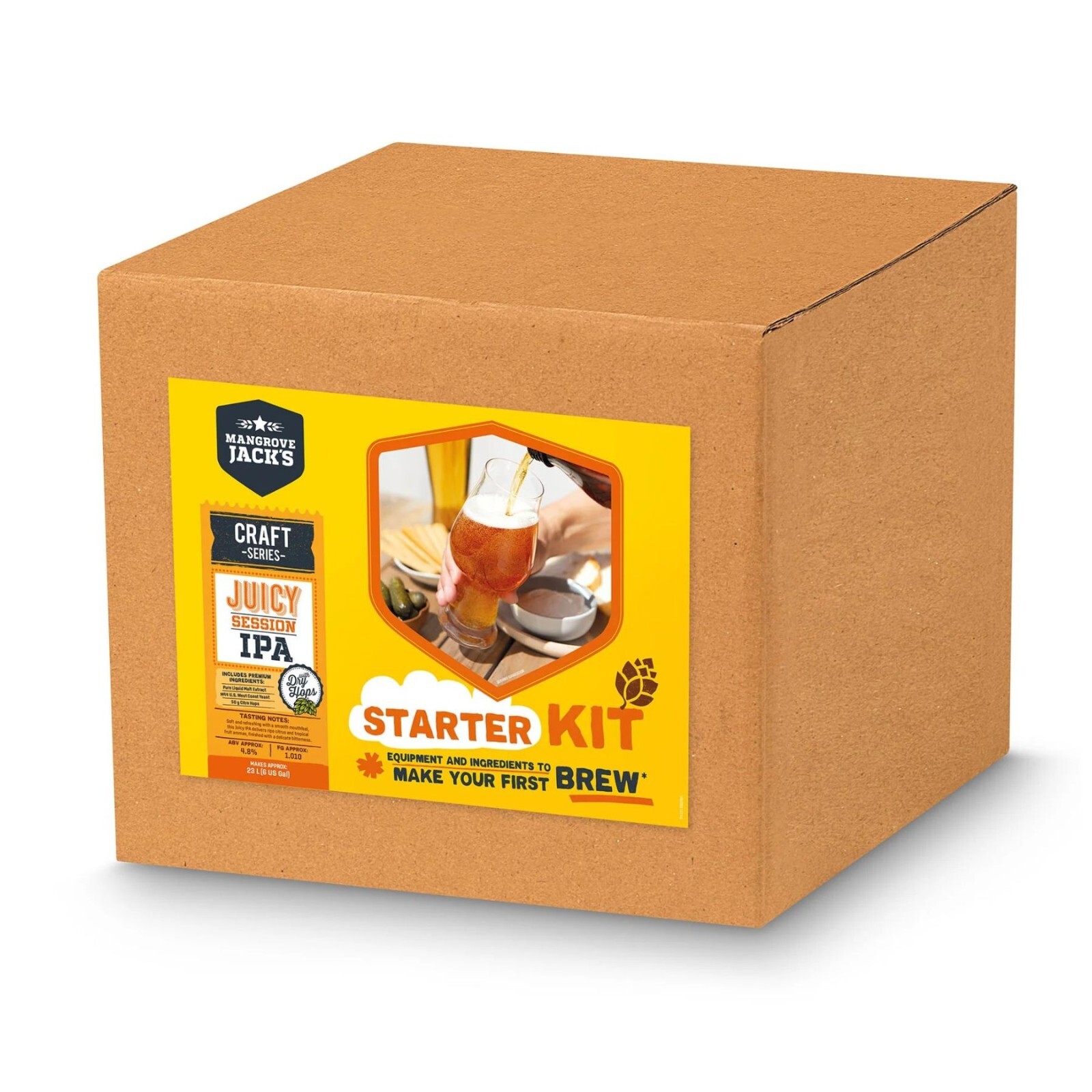 Mangrove Jacks Starter Kit Juicy IPA Session Brewing Equipment To Make about 23L