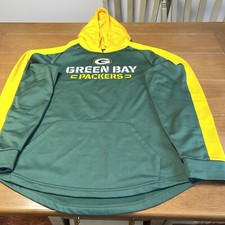 Green Bay Packers Hoodie Mens XL Sweatshirt NFL Team Apparel Green  Gold NEW