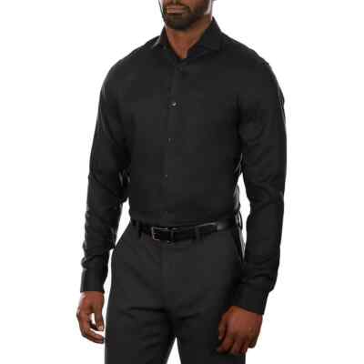 calvin klein men's dress shirts slim fit non iron solid Amazon.com: Calvin Klein Men's Dress Shirt Non Iron Stretch Slim Fit Print Faded Indigo : Clothing, Shoes & Jewelry