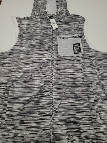 ECKO Function Men Jacket Sleeveless Hooded Running Mesh Lined Zipper Active 2XL - Picture 2 of 9