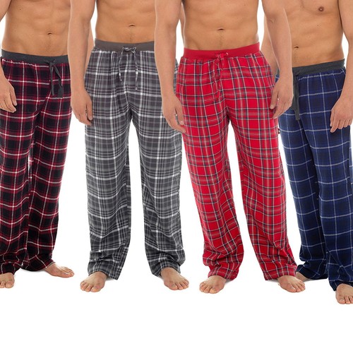 Da Uomo cotone flanella scacchi Lounge Pantaloni Pigiama Bottoms Medio  Grande XL XXL | eBay