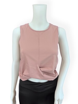 Oxide Sport Oberteil Rosa Gr. S Runder Ausschnitt Cropped 