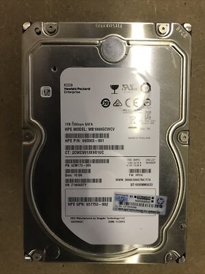 HP 695503-001 1TB HDD 6G 7.2K RPM 3.5 Zoll LFF SATA Festplatte MB1000GCWCV
