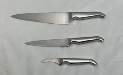 Furi Knives Kitchen Knife Set of 3 Cooks Serrated Multi Purpose Pro Peeling