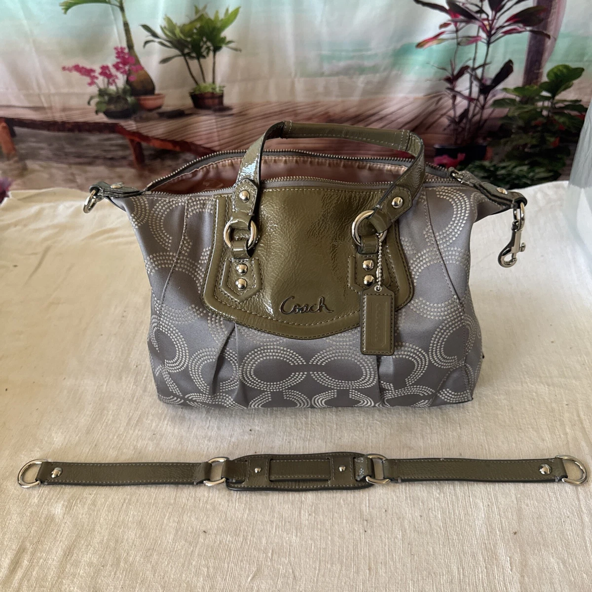 Coach Ashley Satchel/Top Handle Bag Gray Bags & Handbags for Women