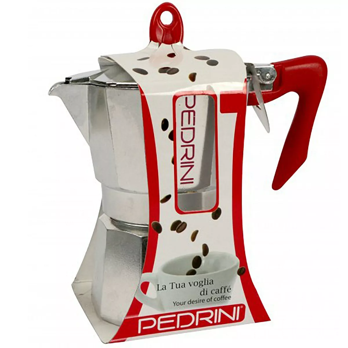 pedrini Espresso Coffee Maker 2 tazze silver by PEDRINI - Shop