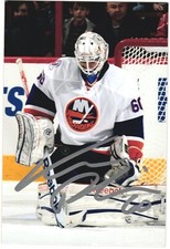 Kevin Poulin Autographed 4x6 Color Photo New York Islanders Goalie #60 White A