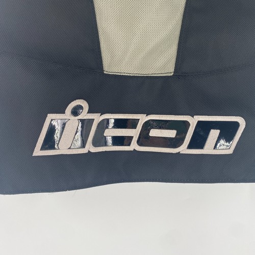 Icon Overlord Performance Textile Motorcycle Jacket w Liner Black White Sz XL 56 - Picture 12 of 20