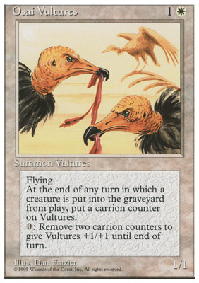 Magic the Gathering MTG Osai Vultures (38) Fourth Edition   LP