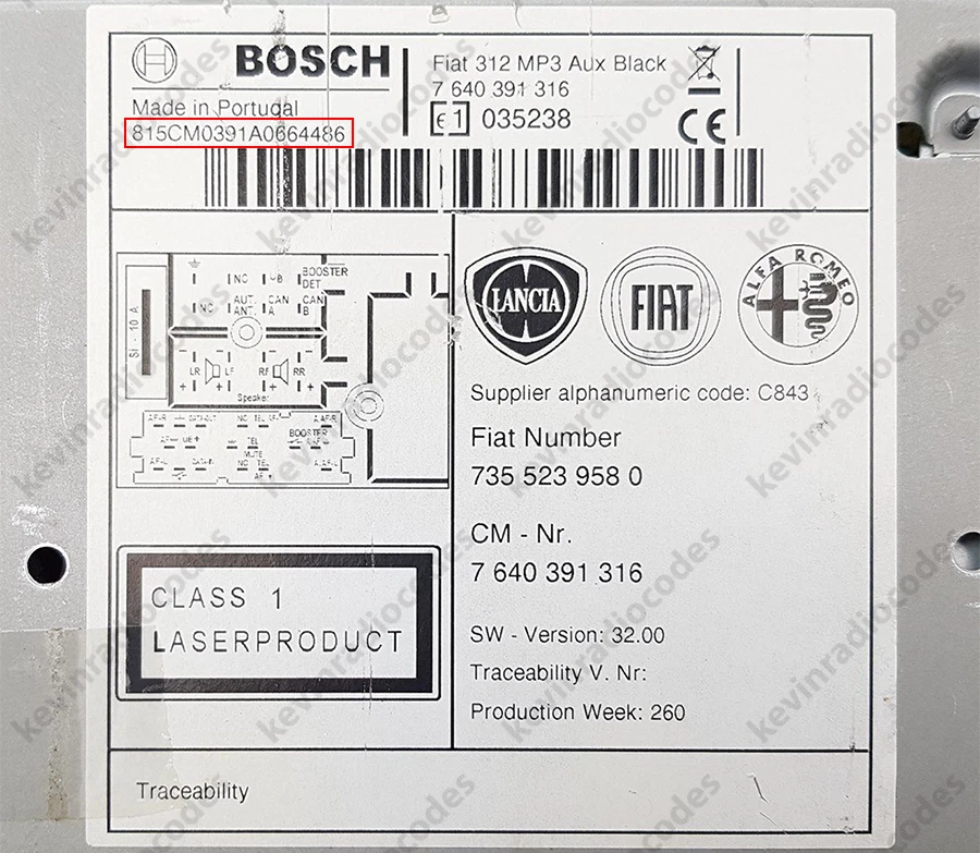 ✅FIAT RADIO CODIGO DESBLOQUEO 500 DOBLO DUCATO FIORINO PANDA PUNTO TALENTO TIPO✅ - Imagen 3 de 4