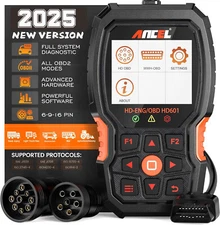 ANCEL Heavy Duty Truck Scanner HD601 PRO All System Diesel Diagnostic Scan Tool