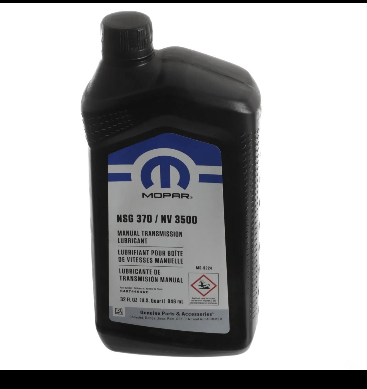 JEEP DODGE CHRYSLER RAM MANUAL TRANS LUBRICANT NSG 370 / NV 3500 MOPAR