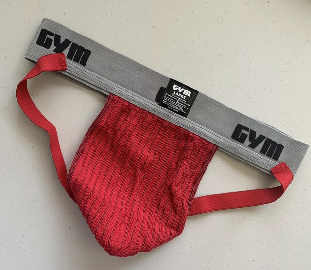 BIKE Style GYM Men Jockstrap Underwear Supporter Athletic Jock Red Size Large eBay