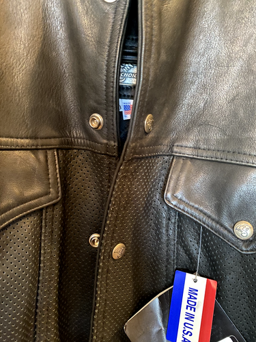 Bikers Choice Leather Motorcycle Jacket/Vest Combo Mens 40 Lrg, USA made! - Picture 5 of 14