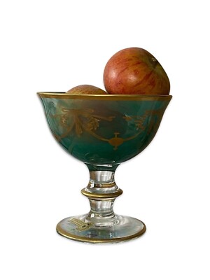 Bleikristall Schale mit 24 kt Golddekor, Medici König von Florenz