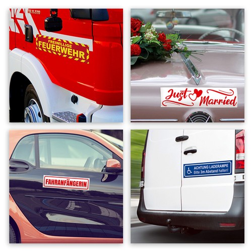 Fahrschule Magnetschild Auto Fahrausbildung Fahrlehrer Magnetfolie Geschenkidee - 第 6/8 張圖片