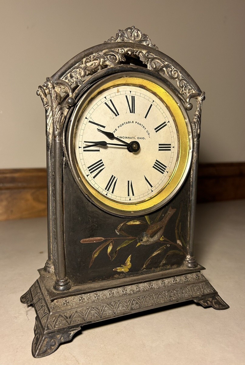 Ansonia “Bella” 1883 Bird Metal Boudoir Mantel Shelf Advertising
