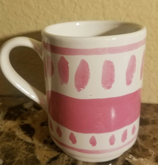 NEW KATE SPADE LENOX ALL IN GOOD TASTE SET OF 2 PINK COFFEE MUGS eBay