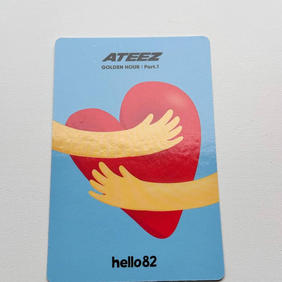 ATEEZ Golden Hour Hello82 Distribution photocard, Hug ver