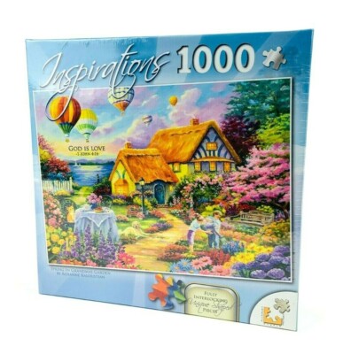 Inspirations 1000 Piece Jigsaw Puzzle Spring In Grandma's Garden LPF NEW SEALED