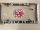 North Carolina Tarheels Ncaa Chapel Hill Chrome Metal Tag License Plate Frame