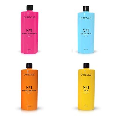 Orevle Shampoo für stumpfes schwaches Haar mit Seidenprotein Repair Arganöl 1 L