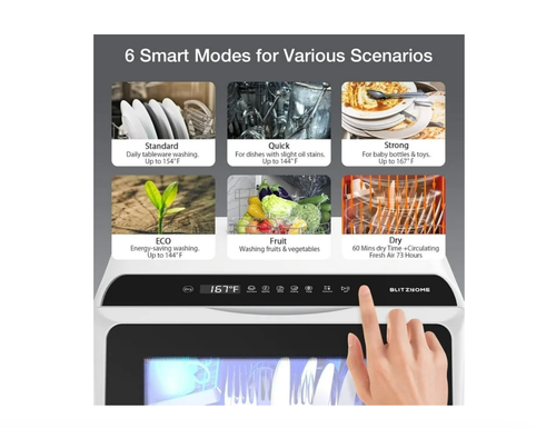 ๐ฅ Portable Dishwasher Countertop Compact w 5 L Built-in Water Tank 5 Modes NEW - Picture 15 of 15