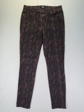 Paige Womens Jeans Animal Snake Print Hoxton Ankle 28 (Fit 29 X 28) Made in USA