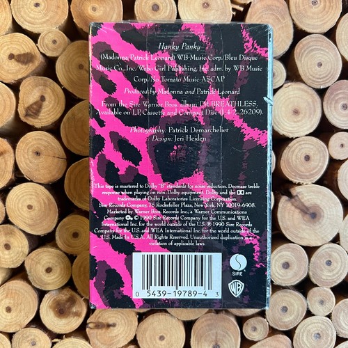 MADONNA HANKY PANKY CASSETTE SINGLE SEALED TAPE I’M BREATHLESS US 1990 - Picture 2 of 4