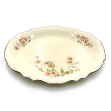 Homer Laughlin Virginia Rose Platter Serving Plate 1950s Vintage