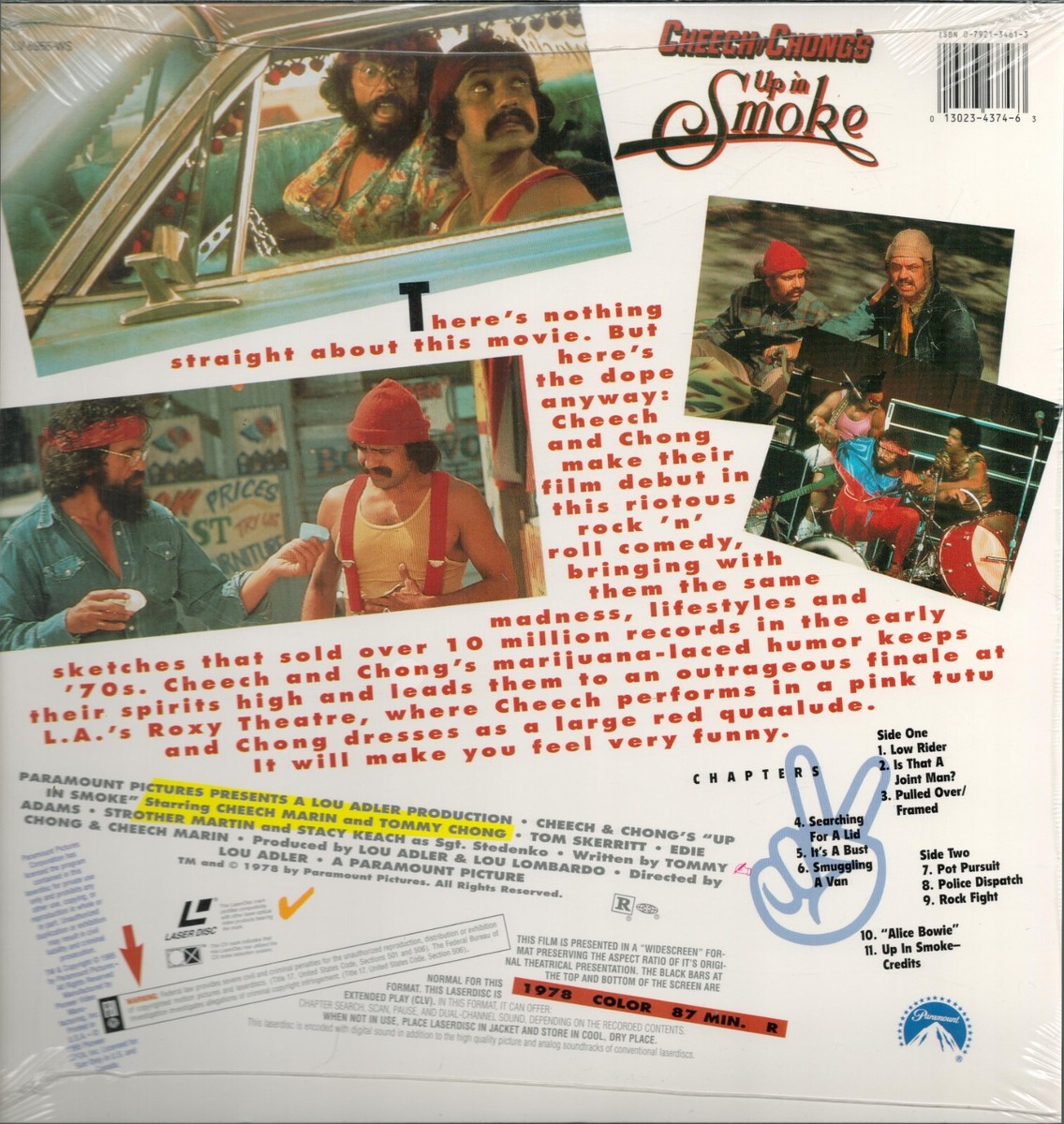 Up in Smoke: Cheech & Chong (1978) Laserdisc *RARE NEW