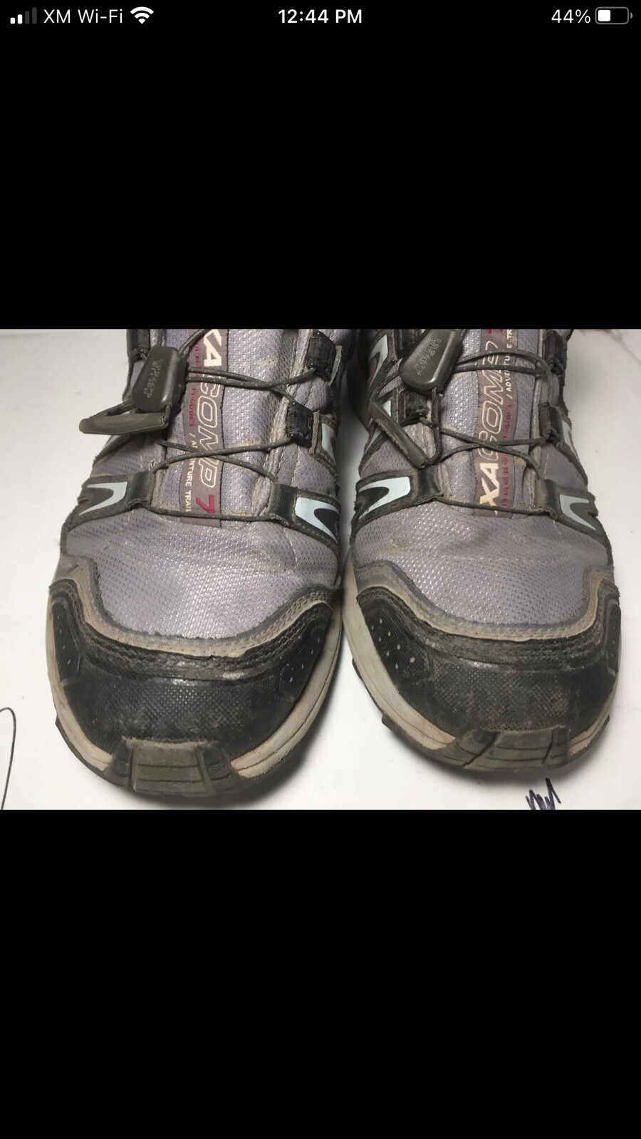 Scarpe da trekking Salomon XA Comp 7 da donna grigie taglia 10 viola da trail running