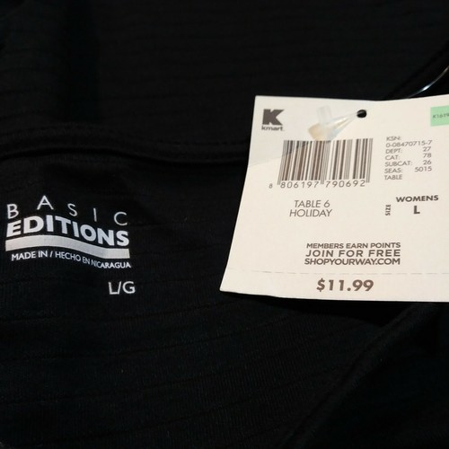 S L XL Choose Size Womens White Black Blouse shirt NWT Basic Editions 3/4 Sleeve - Picture 4 of 18