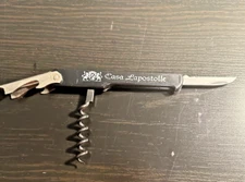 CASA LAPOSTOLLE CORKSCREW BOTTLE OPENER 2" BLADE KNIFE WINE AAPR. GUILD FRANCE 