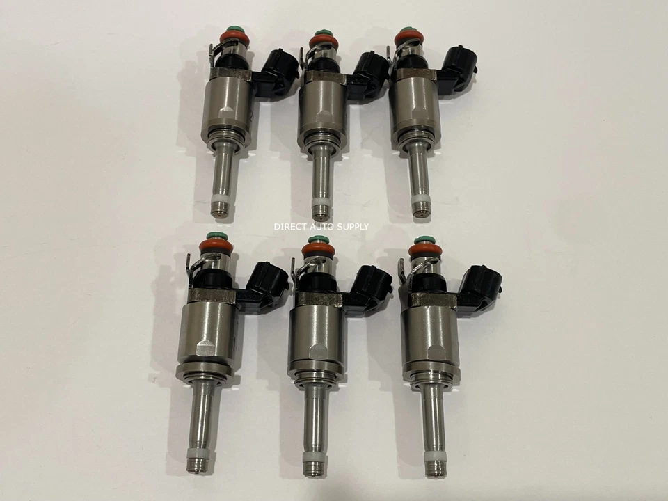 6X INYECTORES DE COMBUSTIBLE NUEVOS OEM 16450-R9P-A01 PARA 14-20 MDX RLX 15-20 TLX 3,5 L V6 Foto 2 de 4