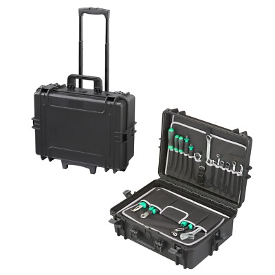 Wasserdichter Trolley Hartschalen Werkzeugkoffer Tool case Box, 64909-TR-TC