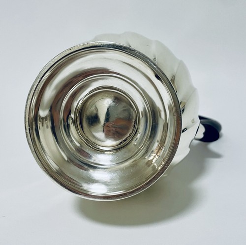 Antica brocca pentola acqua calda in argento massiccio di buona qualità per tè 1908 Sibray - Foto 14 di 15