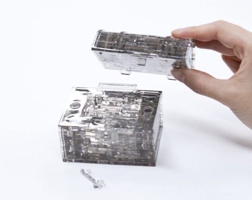 Crystal Puzzle 52-Piece Treasure Box Black 50137 JP - Picture 5 of 6