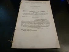 Government Report 1875 All Fines & Deductions Contractors Transporting US Mail