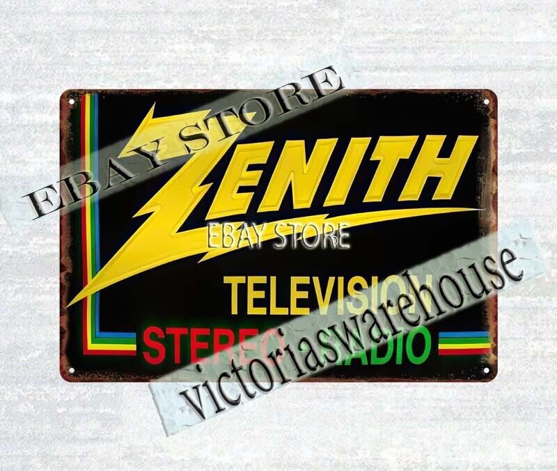 1960's Zenith Television Radio electronics enthusiast metal tin