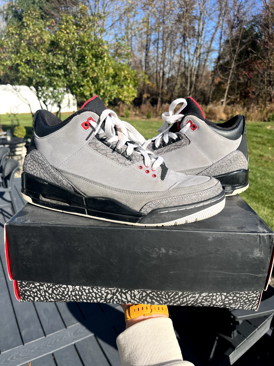 ? Air Jordan 3 Retro Stealth 136064-003 GRAY Mens Size 12  display picture 2